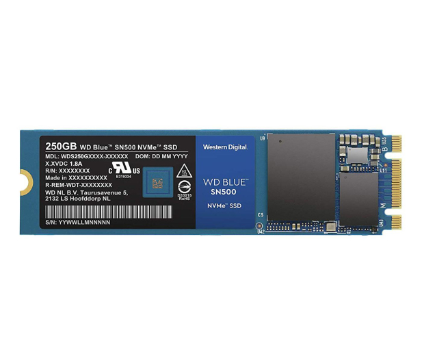 Sandisk 250GB M.2 PCIe NVMe Blue SN500 - 486495 - zdjęcie